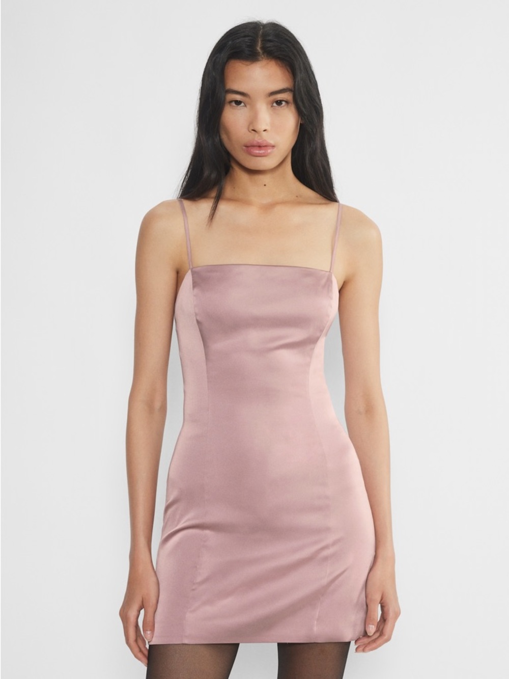 Aritzia Sunday Best Shimmer Dress Clouded Pink Sz 2 Date Night Out 90s Coquette